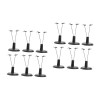 EXCEART 18 Pcs Mannequin Modèle Stand Figurines Stand Miniatures Support De Poupée en Métal Jouets pour Enfants Petit Stand D