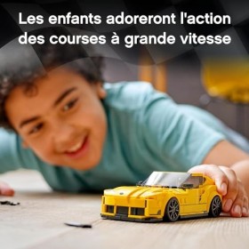 LEGO 76901 Speed Champions Toyota GR Supra â€“ Jouet Voiture De Course avec Pilote, Enfant 7 Ans Et Plus