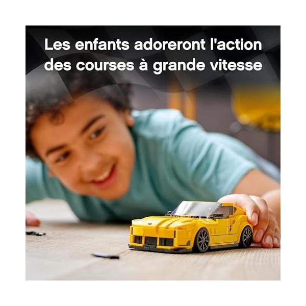 LEGO 76901 Speed Champions Toyota GR Supra â€“ Jouet Voiture De Course avec Pilote, Enfant 7 Ans Et Plus