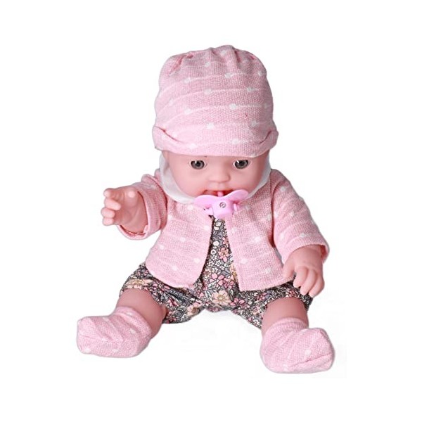 Poupée bébé, Beau Mignon 12 Pouces Lavable Réaliste bébé Nouveau-né Filles Réaliste lesté bébé Fille Poupée Jouet avec Vêteme