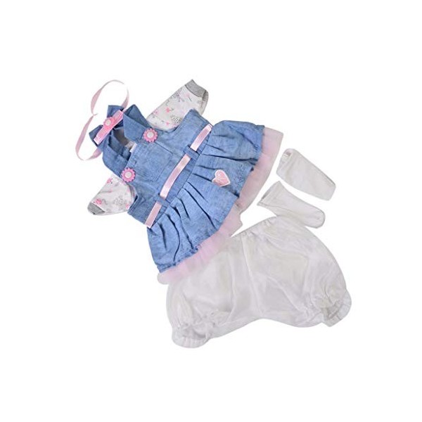 Toygogo Ensemble de 5 vêtements pour poupée Reborn de 40,6 à 43,2 cm