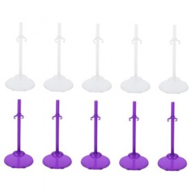HOOTNEE 30 Pièces Stand De Poupée Support De Poupée avec Clip De Taille Réglable Mini Support Daffichage De Poupée Socle Rég
