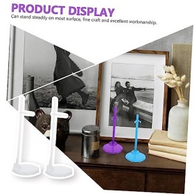 HOOTNEE 30 Pièces Stand De Poupée Support De Poupée avec Clip De Taille Réglable Mini Support Daffichage De Poupée Socle Rég