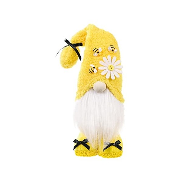 ifundom 1Pc Abeille GNOME Poupée Décor À La Maison Scandinave Printemps Décor Pâques Elfe GNOME Peluche Printemps Peluche Pou