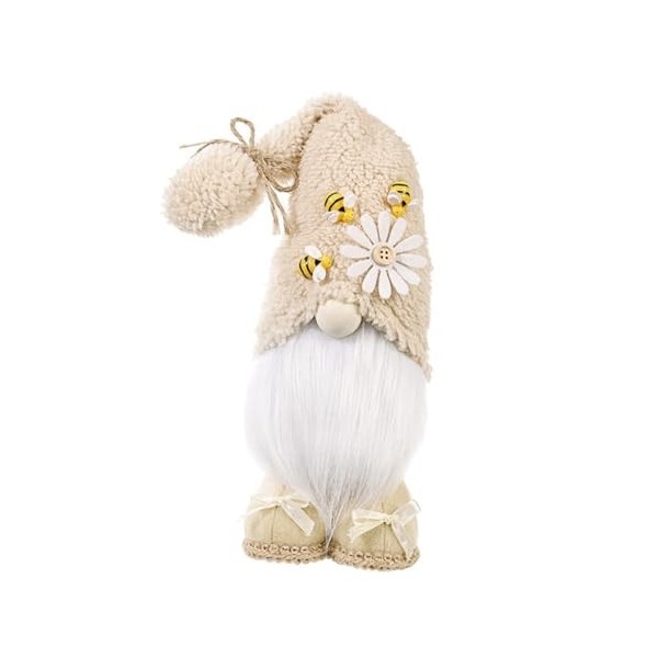 ifundom 1Pc Abeille GNOME Poupée Décor À La Maison Scandinave Printemps Décor Pâques Elfe GNOME Peluche Printemps Peluche Pou