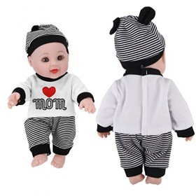 BALRAJ Poupées Reborn De 30 Cm, Corps Complet, Poupée Bébé Garçon en Vinyle Souple Imperméable, Chapeaux De Vêtements à Artic