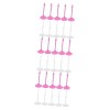 Totority 60 Pcs Poupée Stand Titulaire Poupée Jouet Support Cadre Miniatures en Plastique Présentoirs Poupée Stands Poupée Ti