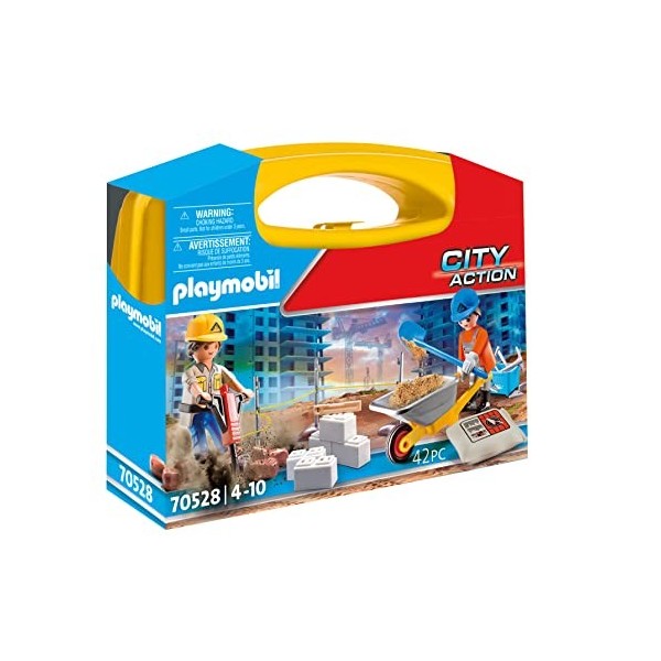 Playmobil - City Action Construction Site Carry Case 70528 Multicolore