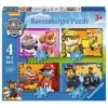 Ravensburger – Paw Patrol – 4 Puzzles de la Pat Patrouille – 12, 16, 20, 24 Pièces – 14x19 cm