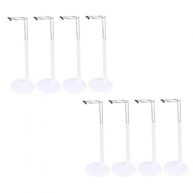 Toyvian 8 Pièces Cadre De Support Base Support De Modèle De Mannequin Figurine Gabys Dollhouae Stand Supporter Transparent Mo