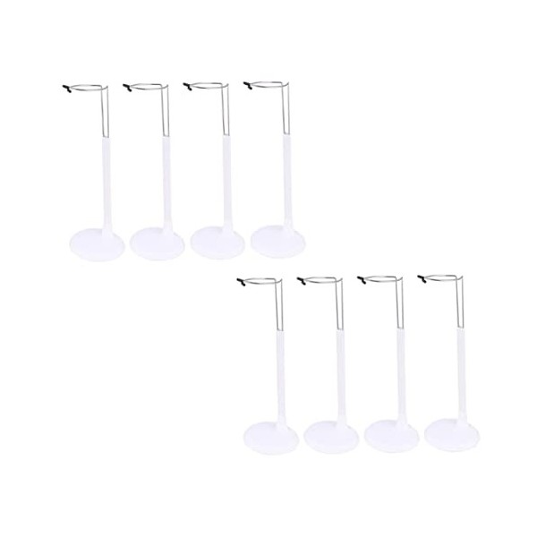 Toyvian 8 Pièces Cadre De Support Base Support De Modèle De Mannequin Figurine Gabys Dollhouae Stand Supporter Transparent Mo