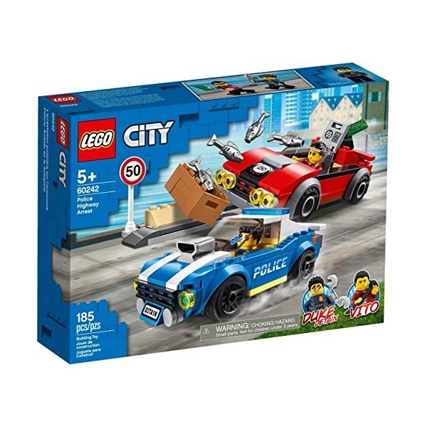 LEGO 60242 City Police La Course-Poursuite sur lautoroute