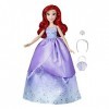 Disney Hasbro Princess Princesses Life poupée Mannequin Ariel, 10 Combinaisons de Tenues, Jouet pour Enfants dès 3 Ans F4624 