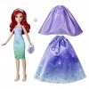 Disney Hasbro Princess Princesses Life poupée Mannequin Ariel, 10 Combinaisons de Tenues, Jouet pour Enfants dès 3 Ans F4624 