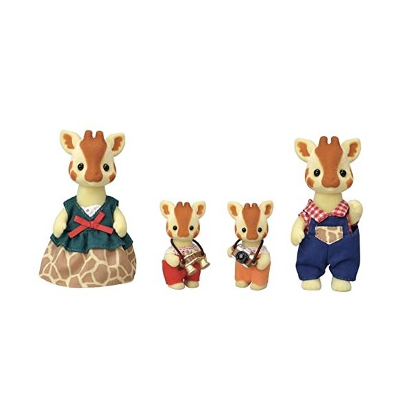 Sylvanian Families - Le Village - La famille Girafe - 5639 - Famille 4 figurines - Mini Poupées