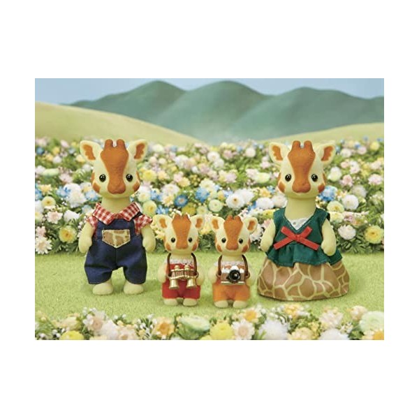 Sylvanian Families - Le Village - La famille Girafe - 5639 - Famille 4 figurines - Mini Poupées