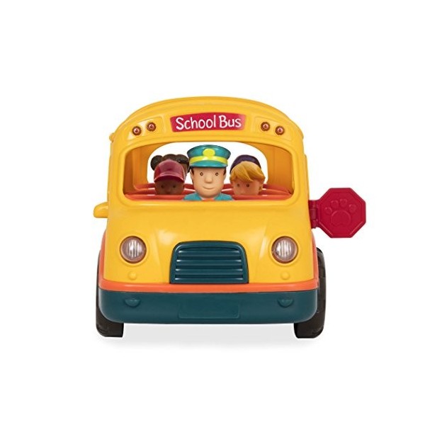 Battat School Bus Light & Sound Autobus Scolaire – Véhicule Jouet – pour Enfants de 18 Mois et Plus 6 pièces , BT2657Z