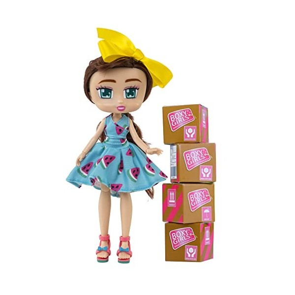 Rocco Jouets - Boxy Girls Brooklyn Poupée 20 cm, Multicolore, 762IT