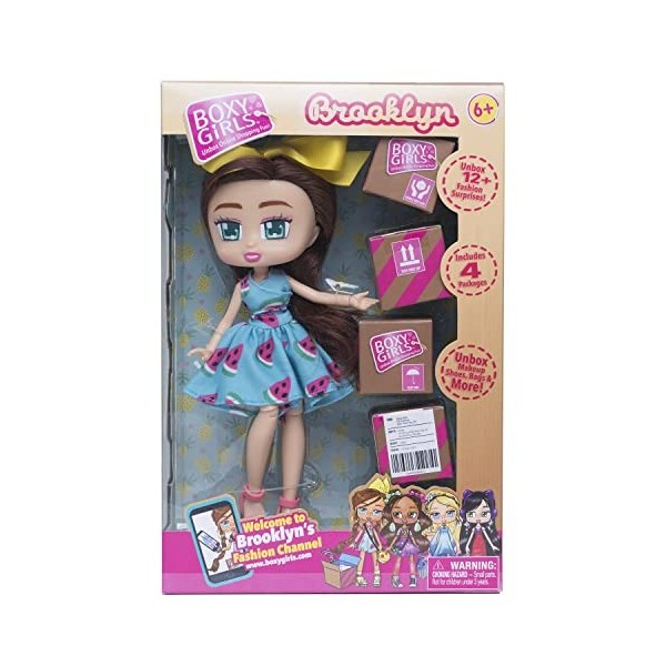 Rocco Jouets - Boxy Girls Brooklyn Poupée 20 cm, Multicolore, 762IT