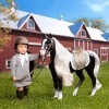 Lori Dolls – Mini jouet – Petite poupée de 6 pouces et cheval Gypsy Vanner – Ensemble avec vêtements, animal et accessoires –
