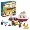 LEGO 10777 Disney Mickey et Ses Amis Mickey Mouse et Minnie Mouse Font du Camping, Jouet de Voiture et Figurine Pluto, pour F