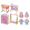 BABY born Minis Accessoires 906163 - Meubles exclusifs dinspiration scandinave pour les poupées BABY born Minis et les sets 