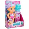 Bloopies Magic Tail Mermaids Daisy Mermaid Doll avec Queue Brillante Amovible et Son ami Marin . Jette de leau et Souffle de