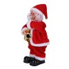 IBLUELOVER Poupée de Santa électrique Jouet Noël Musical Père Noël Foulée Drôle Poupée en Peluche Décoration Noël de Fête Soi