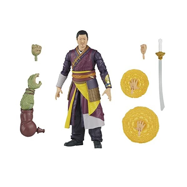 Marvel Hasbro Legends Series Doctor Strange in The Multiverse of Madness, Figurine Marvels Wong MCU de 15 cm, 4 Accessoires,