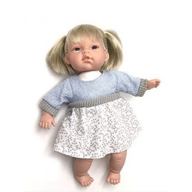 Tachan 781T00430 Poupée avec Corps Souple de 30 cm avec 12 Sons et Poils blonds