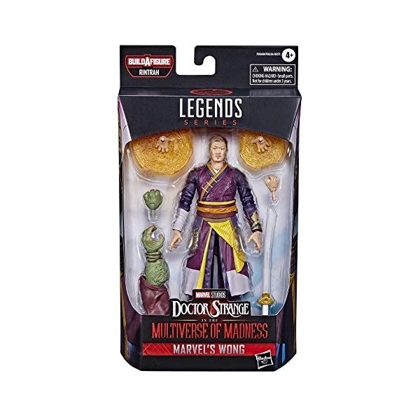 Marvel Hasbro Legends Series Doctor Strange in The Multiverse of Madness, Figurine Marvels Wong MCU de 15 cm, 4 Accessoires,