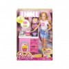 Coffret pour Barbie bouttique de pâtisserie : poupée Mannequin + Stand de pâtisserie + Accessoires - Gateau - Set Jouet Fille