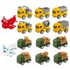 14PCS Pull Back Voiture Jouets Véhicules à Friction,Zodors Ensemble de Mini Voiture Moulée sous Pression Jouets Miniature Véh