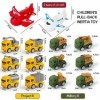 14PCS Pull Back Voiture Jouets Véhicules à Friction,Zodors Ensemble de Mini Voiture Moulée sous Pression Jouets Miniature Véh