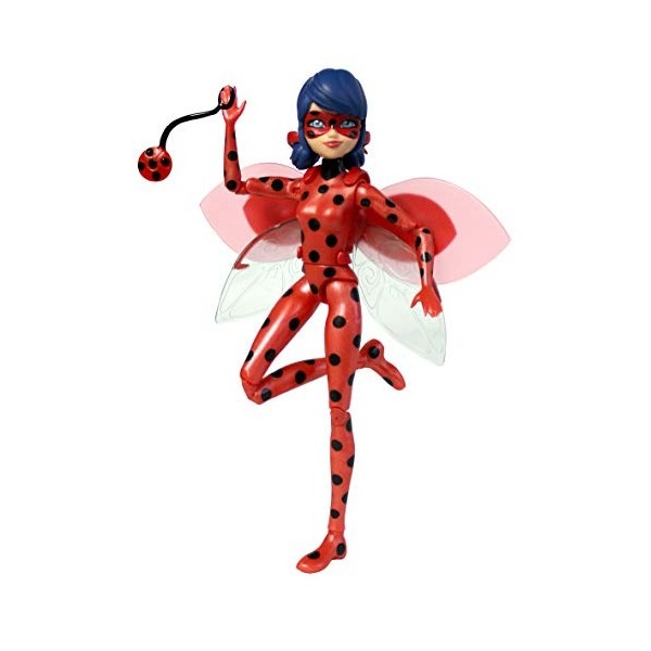 Bandai Miraculous : Tales of Ladybug and Cat Noir Petite poupée Ladybug | Poupée Miraculous Ladybug de 12 cm avec Accessoires