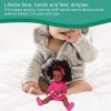 Zerodis 14 Pouces Nouveau-né bébé poupée, réaliste Africaine Fille Noire poupée Silicone bébé poupées Jouets Cadeau danniver