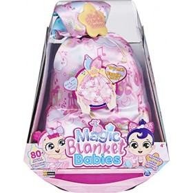 Magic Blanket Babies, Poupée Surprise en Peluche avec Plus de 80 Sons et réactions, Couverture Rose Le Style Peut Varier , J
