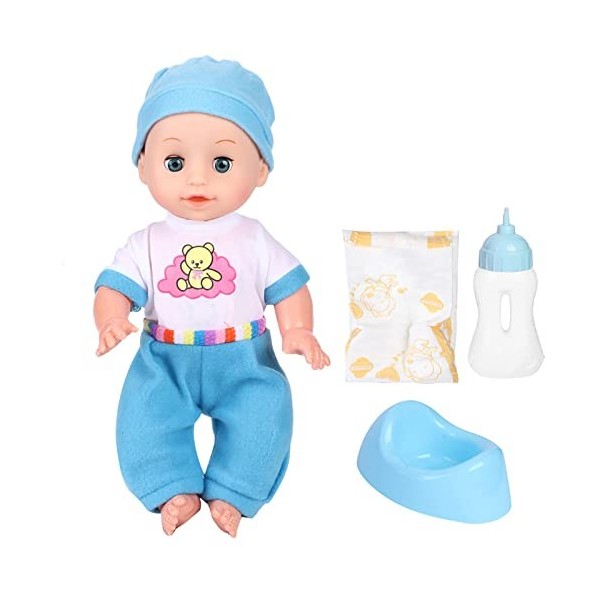 BALRAJ Bébé Poupée Jouet Hautement Simulation Filles Poupée Enfants Semblant Jouer Poupée Jouet avec Effet Sonore pour Léduc
