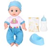 BALRAJ Bébé Poupée Jouet Hautement Simulation Filles Poupée Enfants Semblant Jouer Poupée Jouet avec Effet Sonore pour Léduc