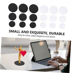 Toyvian 72 Pièces Fond dargile Porte-poupée en Poterie Poupée dargile Affichant La Base Présentoir De Figurines en Argile B