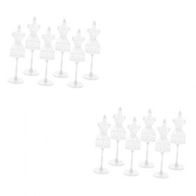 ibasenice 12 Pièces Poupée Cintre Cintres pour Jupes Cintres Muraux pour Vêtements Mannequin Poupée Robe Titulaire Poupée Vêt