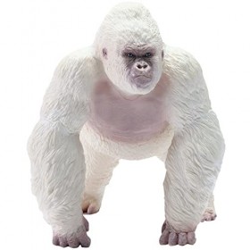 RECUR Gorille Albinos King Kong Toys - Grand réaliste Marche Gorille Singe Animal Sauvage Figurine Gorille Blanc Singe Figure