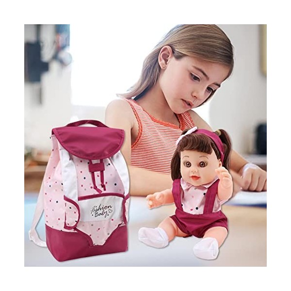 C/Y Poupée bébé réaliste | des poupées Qui Ont lair réelles,Babies with Bottles Plates Spoon Scarves, Real Life Toddler Doll