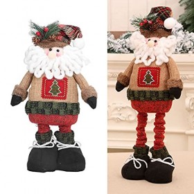 YEmirth Grande décoration de Noël Père Noël Faite à la Main en Peluche GNOME Père Noël Elfe de Noël Poupée Ornements Figurine