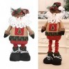 YEmirth Grande décoration de Noël Père Noël Faite à la Main en Peluche GNOME Père Noël Elfe de Noël Poupée Ornements Figurine