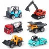 Hapavis Jouets de voiture de construction, ensemble de jouets de voiture dingénierie moulés sous pression, coque de voiture 