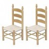 STOBOK Décoration Chaise 2 PCS Poupées en Bois Chaises de Dollhouse Chair de Meubles Modèles pour La Maison de Poupée Decor- 