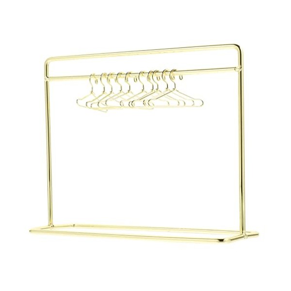 Toddmomy 1 Ensemble De Porte-Vêtements De Poupée Cintres De Poupée en Métal Accessoires De Vêtements De Poupée pour Fournitur