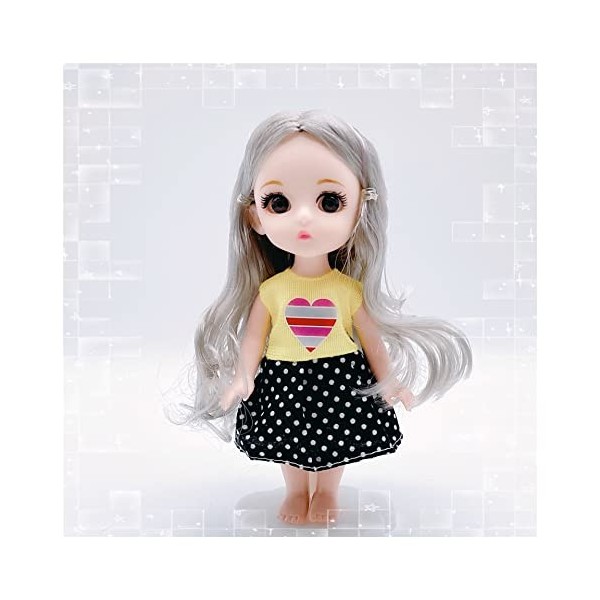 Poupées Échelle 1 12 16 Cm Princesse BJD Poupée Avec Vêtements Et