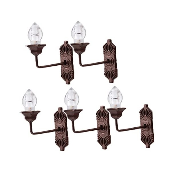 OSALADI 25 Pièces Applique Murale De Maison De Poupée Figurines Pour LExtérieur Miniatures Maison De Poupée Miniature Mini M